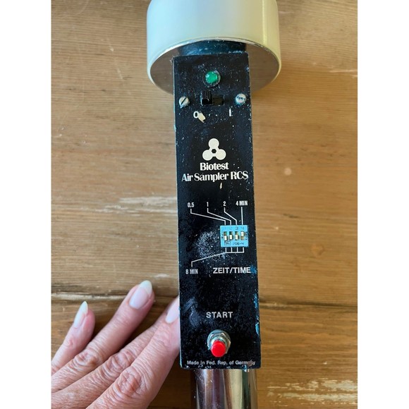 Biotest Hycon Air Sampler RCS 940015 Analog w/ Impeller Drum, Blade & Case - Picture 6 of 6